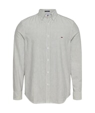 TOMMY HILFIGER TH JEANS chemise ray&eacute;e &agrave; manches longues marine nuit noire - Chemises pour hommes - 4