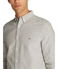 TOMMY HILFIGER TH JEANS chemise ray&eacute;e &agrave; manches longues marine nuit noire - Chemises pour hommes - 3