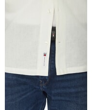 TOMMY HILFIGER TH JEANS Chemise &agrave; manches courtes en lin et coton &eacute;cru - Chemises pour hommes - 4