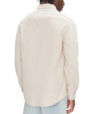 TOMMY HILFIGER TH JEANS Chemise &agrave; manches longues en lin m&eacute;lang&eacute; relique tan - Chemises pour hommes - 2