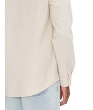 TOMMY HILFIGER TH JEANS Chemise &agrave; manches longues en lin m&eacute;lang&eacute; relique tan - Chemises pour hommes - 4