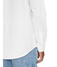 TOMMY HILFIGER TH JEANS chemise &agrave; col mandarin en lin m&eacute;lang&eacute; &eacute;cru - Chemises pour hommes - 4