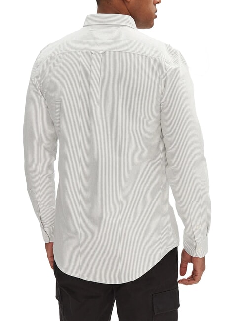 TH JEANS chemise ray&eacute;e &agrave; manches longues Rayures vertes d'Aruba - Chemises pour hommes