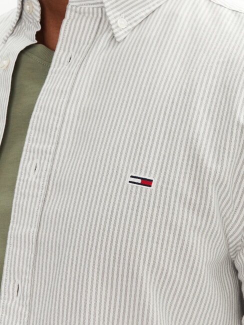 TH JEANS chemise ray&eacute;e &agrave; manches longues Rayures vertes d'Aruba - Chemises pour hommes