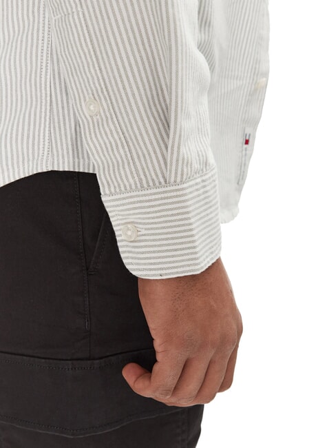 TH JEANS chemise ray&eacute;e &agrave; manches longues Rayures vertes d'Aruba - Chemises pour hommes