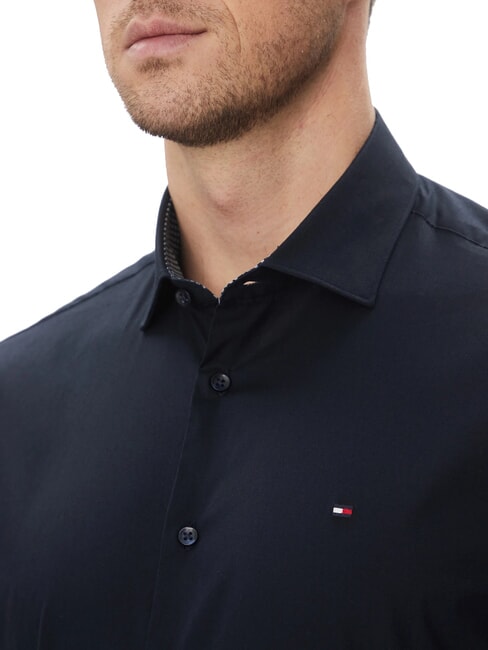 TH Chemise en coton stretch &agrave; manches longues ciel du d&eacute;sert - Chemises pour hommes