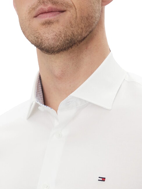 TH Chemise en coton stretch &agrave; manches longues blanc optique - Chemises pour hommes