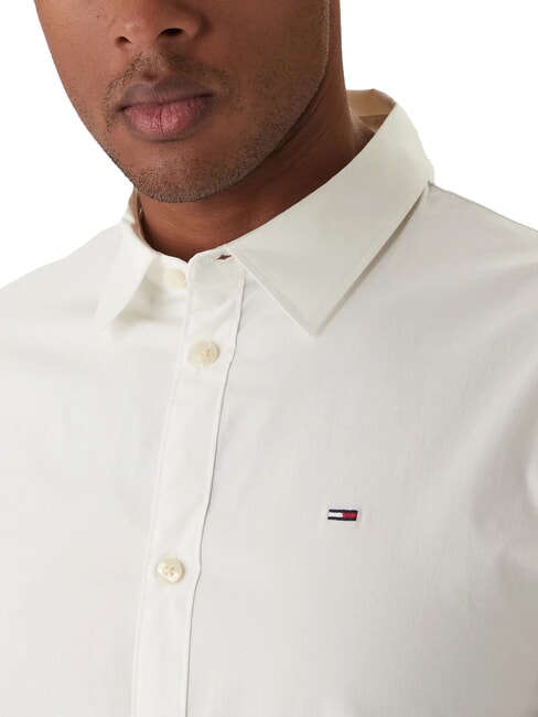 TH JEANS chemise &agrave; manches longues coupe ajust&eacute;e blanc - Chemises pour hommes