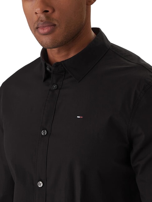 TH JEANS chemise &agrave; manches longues coupe ajust&eacute;e Tommy Black - Chemises pour hommes