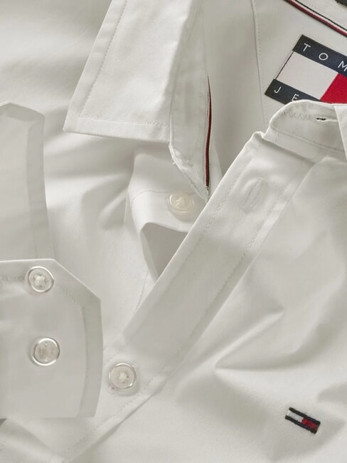 TH JEANS chemise &agrave; manches longues coupe ajust&eacute;e &eacute;cru - Chemises pour hommes