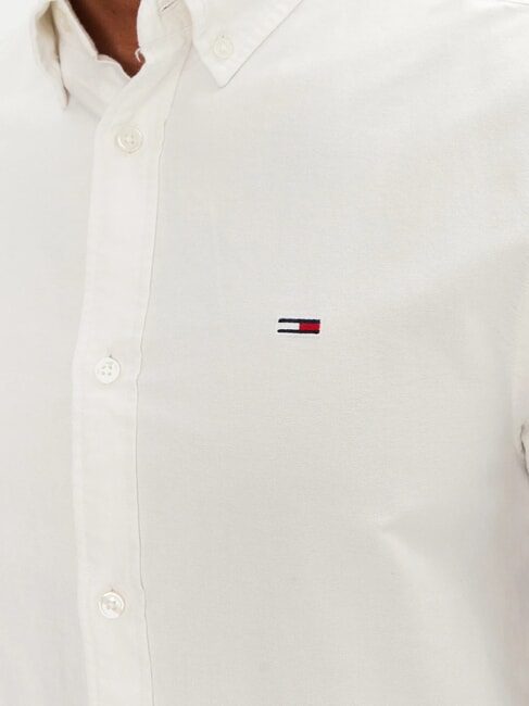 TH JEANS Chemise en coton &agrave; manches longues &eacute;cru - Chemises pour hommes