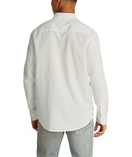 TOMMY HILFIGER TH JEANS Chemise &agrave; manches longues en lin m&eacute;lang&eacute; &eacute;cru - Chemises pour hommes - 2