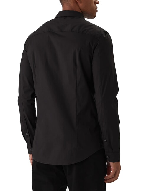 TH JEANS chemise &agrave; manches longues coupe ajust&eacute;e Tommy Black - Chemises pour hommes