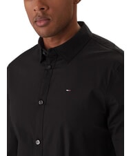 TOMMY HILFIGER TH JEANS chemise &agrave; manches longues coupe ajust&eacute;e Tommy Black - Chemises pour hommes - 3