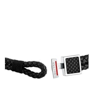 SECTOR BANDY Bracelet en cuir tress&eacute; pour homme Noir - Bracelets pour hommes - 4