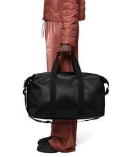 RAINS HILO WEEKEND Sac &eacute;tanche grain noir - Sacs de voyage - 3