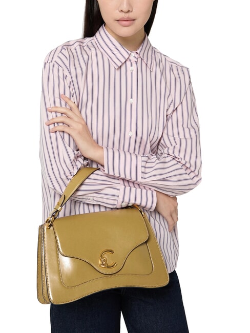 C-ME CALF COCKER Sac porte-documents en cuir avec bandouli&egrave;re herbiers marins - Sacs pour Femme