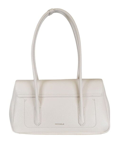 C-ME LOCK Sac bandouli&egrave;re en cuir perle - Sacs pour Femme