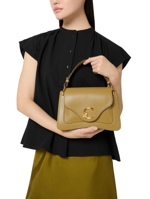 C-ME CALF COCKER Petit sac en cuir avec bandouli&egrave;re herbiers marins - Sacs pour Femme