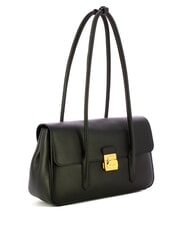 COCCINELLE C-ME LOCK Sac bandouli&egrave;re en cuir Noir - Sacs pour Femme - 2