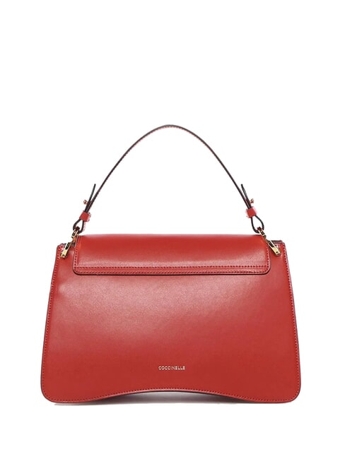 C-ME CALF COCKER Sac porte-documents en cuir avec bandouli&egrave;re &eacute;carlate - Sacs pour Femme