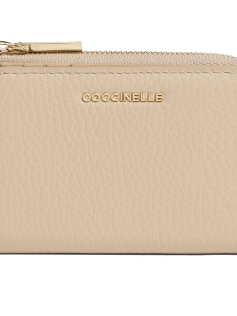 METALLIC SOFT Petit portefeuille en cuir coquillage - Portefeuilles Femme