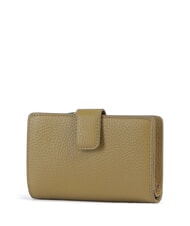 COCCINELLE METALLIC SOFT Portefeuille en cuir textur&eacute; herbiers marins - Portefeuilles Femme - 3