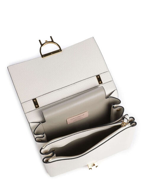 ARLETTIS Sac &agrave; main en cuir martel&eacute; perle - Sacs pour Femme