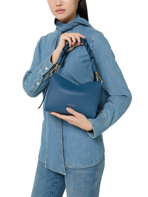 BOHEME GRANA DOUBLE Sac &agrave; main, avec bandouli&egrave;re, en cuir profond bl/sandshe - Sacs pour Femme