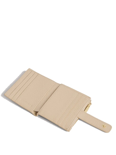 METALLIC SOFT Mini portefeuille en cuir coquillage - Portefeuilles Femme