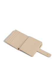 COCCINELLE METALLIC SOFT Mini portefeuille en cuir coquillage - Portefeuilles Femme - 2