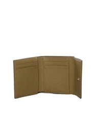 COCCINELLE METALLIC SOFT Portefeuille en cuir grain&eacute; herbiers marins - Portefeuilles Femme - 2