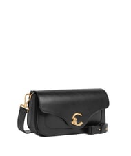COCCINELLE C-ME CALF Sac bandouli&egrave;re en cuir Noir - Sacs pour Femme - 2