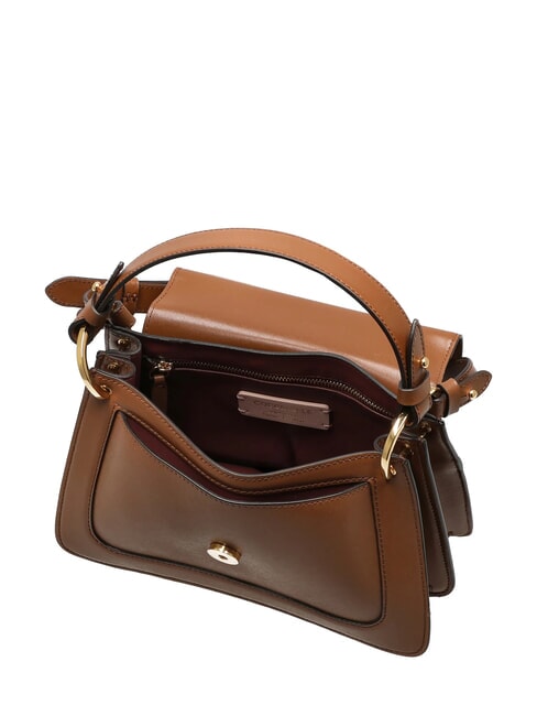 C-ME CALF COCKER Petit sac en cuir avec bandouli&egrave;re Cognac - Sacs pour Femme