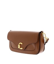 COCCINELLE C-ME CALF Sac bandouli&egrave;re en cuir Cognac - Sacs pour Femme - 2