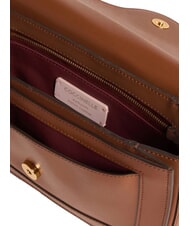 COCCINELLE C-ME CALF Sac bandouli&egrave;re en cuir Cognac - Sacs pour Femme - 4