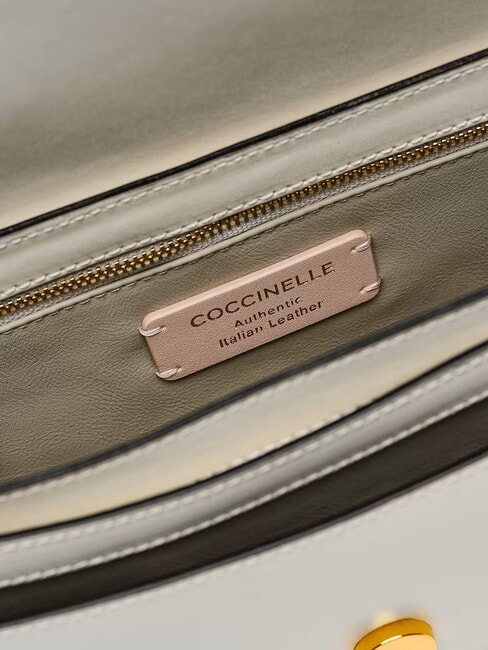 C-ME CALF Sac bandouli&egrave;re en cuir perle - Sacs pour Femme