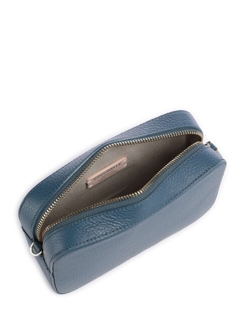 TEBE Sac &agrave; bandouli&egrave;re en cuir textur&eacute; bleu profond - Sacs pour Femme