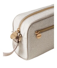 BORBONESE BORBONAIS Mini sac &agrave; bandouli&egrave;re, en tissu coton blanc - Sacs pour Femme - 3