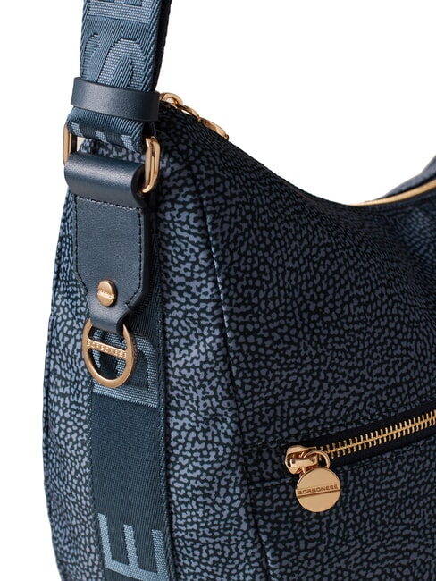 BORBONAIS Sac Hobo LUNA, moyen lapis bleu - Sacs pour Femme