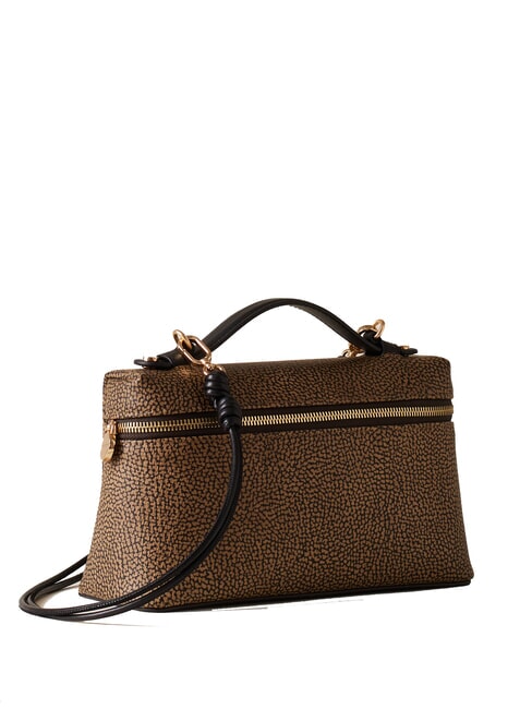 GEMINI Petit sac de voyage avec bandouli&egrave;re op naturel / noir - Sacs pour Femme