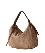 BORBONESE PRIVE Sac bandouli&egrave;re Hobo mer Beiger - Sacs pour Femme - 3