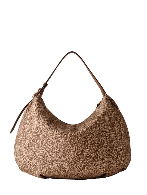 PRIVE Sac bandouli&egrave;re Hobo mer Beiger - Sacs pour Femme