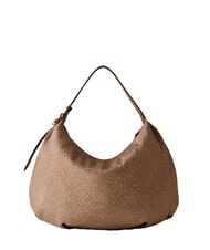 BORBONESE PRIVE Sac bandouli&egrave;re Hobo mer Beiger - Sacs pour Femme - 5