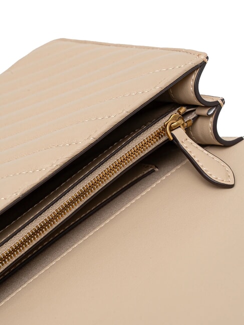 CLASSIC LOVE ONE Sac en cuir nappa beige-gris fum&eacute;-or antique - Sacs pour Femme