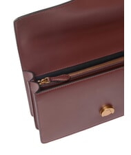 PINKO LOVE ONE CLASSIC Sac bandouli&egrave;re en cuir avec rabat vin de Bourgogne - or antique - Sacs pour Femme - 4