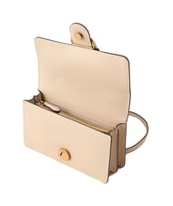 PINKO LOVE ONE CLASSIC Mini sac &agrave; bandouli&egrave;re en cuir beige-gris fum&eacute;-or antique - Sacs pour Femme - 4