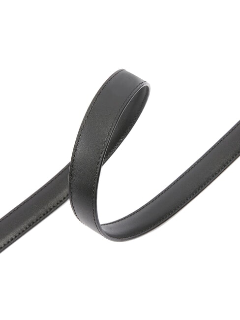 LOVE BERRY Ceinture en cuir &agrave; blocs de couleurs couleur de bloc de limousine noire - Ceintures