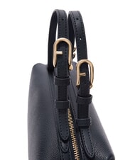 FURLA DOUBLE Sacoche en cuir avec bandouli&egrave;re bleu encre - Sacs pour Femme - 3