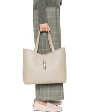 FURLA GOCCIA Sac &agrave; bandouli&egrave;re en cuir lin - Sacs pour Femme - 5